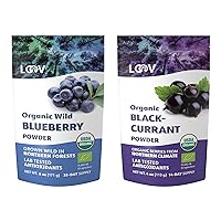 Bundle – 2 items: LOOV Organic Wild Blueberry Powder and Organic Blackcurrant Powder