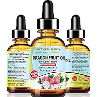 DRAGON FRUIT SEED OIL 100% Pure Natural Virgin Unrefined Cold-Pressed Carrier Oil 1 Fl.oz.- 30 ml for FACE, SKIN, DAMAGED HAIR, NAILS by Botanical Beauty