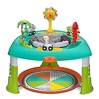 Infantino 2-in-1 Sit, Spin & Stand Entertainer - 360 Seat and Activity Table with Simple Store-Away Design, Multi-Colored, 1-Count
