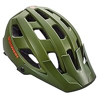 Schwinn Bunker ERT Bike Helmet For Adult Youth Men Women, Wider Coverage, Can Fit Head Circumference 53-63 cm, With 17 Air Vents, Pivoting Visor, and Adjustable Locking Strap