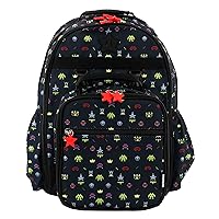 J World New York Unisex Kid's Backpack with Lunch Bag Set, Game, One Size