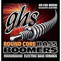 GHS Strings RC-5M-DYB Round Core Bass Boomers, 5-Set, Medium Gauge (37.25