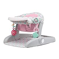 Summer Infant Learn-to-Sit Stages 3-Position Floor Seat, Sweet-and-Sour Pink – Sit Baby Up to See The World – Activity Seat is Adjustable – Includes Toys and Tray