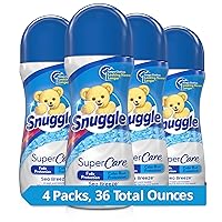 Snuggle SuperCare In-Wash Scent Booster Beads, Sea Breeze, Fade Protection and Color Run Protection, 9 Ounce, 4 Count