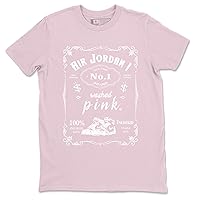 1 Washed Pink Design Printed Sneaker Label Sneaker Matching T-Shirt