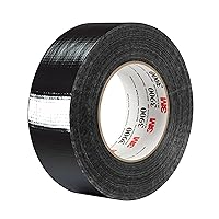 3M Multi-Purpose Duct Tape 3900, Black Color, General Purpose, Rubber Adhesive, Water Resistant, 48 mm x 54.8 m, 7.6 mil, 1 Roll
