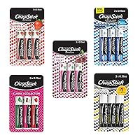 ChapStick Classic Collection Flavored Lip Balm Tubes Pack, Lip Moisturizer - 0.15 Oz (Box of 5 Packs of 3)