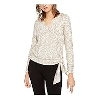 Womens Sequined Pullover Blouse