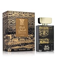 Lattafa Perfumes Qasaed Al Sultan for Unisex Eau de Parfum Spray, 3.4 Ounce