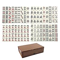 Mahjong Set Chinese Mah Jong Game 149PCS/ Set Travel Mini Mahjong Set for Kids Families Adults Puzzle Board Game