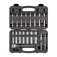 3/8 Inch Drive 6-Point Socket and Ratchet Set, 34-Piece (1/4-1 in.) | SKT15101