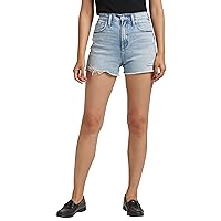 Silver Jeans Co. Womens Women's Highly Desirable High Rise ShortDenim Shorts