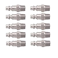 Dixon D2M2-S Stainless Steel 303 Air Chief Industrial Interchange Quick-Connect Hose Fitting, Plug, 1/4