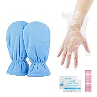 200pcs Paraffin Bath Liners for Hand & Paraffin Wax Gloves for Hand, Segbeauty Plastic Thermal Mitten Bags, Heated Hand SPA Mitten for Women, Glove Mitt Liner Covers for Paraffin Wax Machine