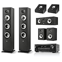 Polk Dolby Atmos Home Theater System Bundle with Denon AVR-S570BT