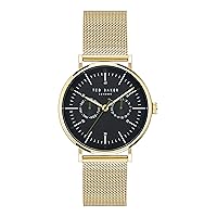 Ted Baker Phylipa Gents Yellow Gold Mesh Band Bracelet Watch (Model: BKPPGS4049I)