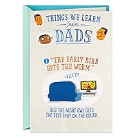 Hallmark Funny Fathers Day Card for Dad from Son or Daughter (Things We Learn from Dads)