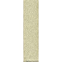 Offray Galena Metallic Craft Ribbon, 1/4-Inch Wide by 100-Yard Spool, Gold