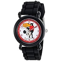 Disney Mickey Mouse Kids'Plastic Time Teacher Analog Quartz Silicone Strap Watch