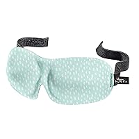 Bucky 40 Blinks No Pressure Printed Eye Mask for Travel & Sleep, Teal Dots, One Size