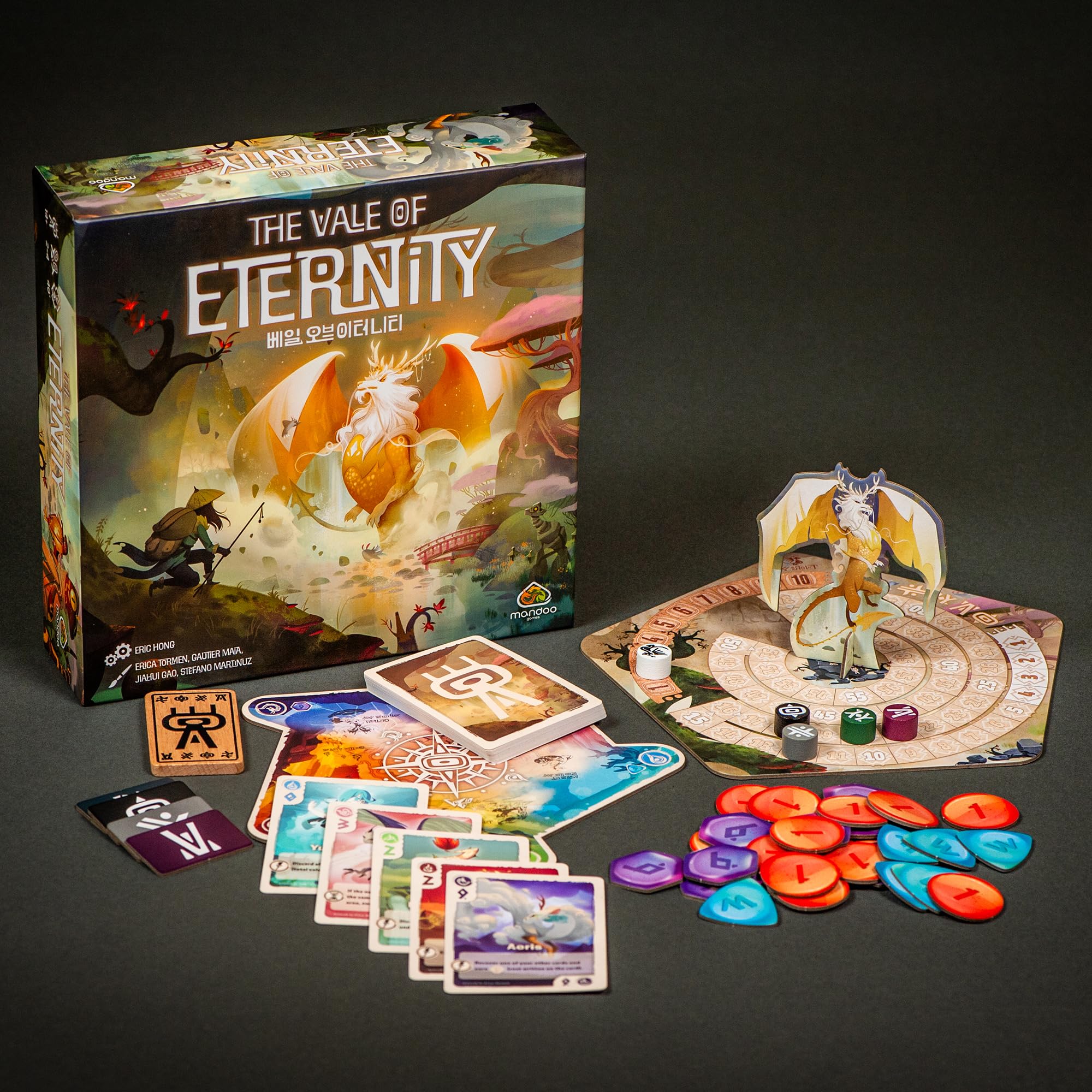 Renegade Game Studios: The Vale of Eternity - Drafting & Set Collection Card Game, Tame & Hunt Fantastical Monsters & Creatures, Ages 14+, 2-4 Players