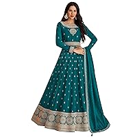 Design a new Faux Georgette With Embroidery Work Long Anarkali Salwar Suit for ready to wear