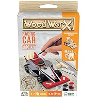 Goliath Wood Worx Racing Car Project - Make, Paint, Stick, Play - Wood Craft Kit