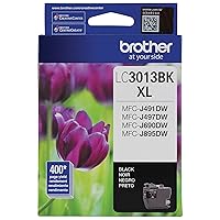 Brother Printer LC3013BKS Single Pack Cartridge Yield Up to 400 Pages LC3013 Ink Black