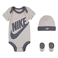 Nike unisex-baby Bodysuit Beanie Set