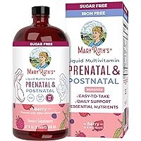 MaryRuth’s Postnatal & Prenatal Vitamins for Women | Sugar Free | Womens Multivitamin for Pre-Conception, Pregnancy & Nursing | Ginger | Selenium | Folate | Vegan | Non-GMO | Gluten Free | 32oz