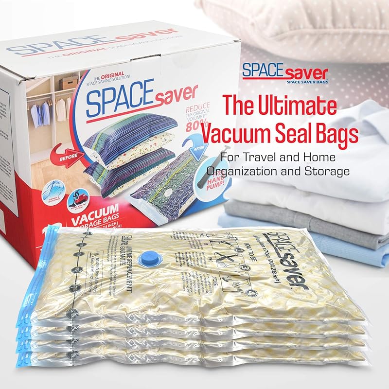 Spacesaver's Space Saver Vacuum Storage Bags (Large 10 Pack) Save 80% on  Clothes Storage Space - Vacuum Sealer Bags for Comforters, Blankets,  Bedding