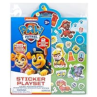 Paw Patrol Sticker Playset - Over 50 Repositionable Stickers, 2 Play Scenes, Party Activities, Car Activity, Travel Toy for Kids & Toddlers