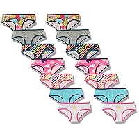 Amazon Essentials Girls' Hipster Underwear, Multipacks