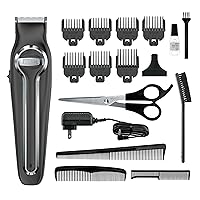Wahl Compact Cordless Rechargeable Touch Up Trimmer for necklines, sideburns, and Facial Hair Trimming with Worldwide Voltage and Precision Blades, by The Brand Used by Professionals - Model 5635