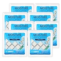 Moisture Absorber Sachets Fresh Cotton 1.4 oz - Remove Excess Moisture In Air & Odor - Desiccant Dehumidifier for Closet, Drawer, Safe, Storage - Dampness & Humidity Control - Set of 8