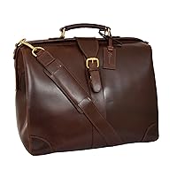 Real Leather Doctors Briefcase Lawyer Rep Professionals Brown Gladstone Bag Duke
