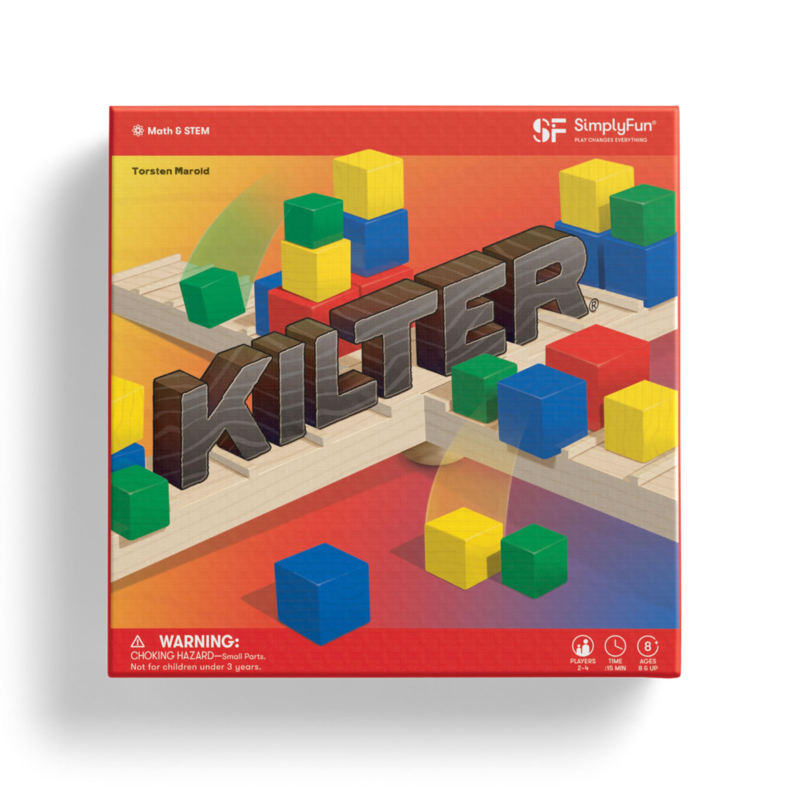 SimplyFun Kilter -The Educational Game of Levers & Motion - Irresistible Game & Hilarious Family Fun with an Introduction to Physics & Predicting Outcomes - Kids Game -  2 to 4 Players - Ages 8 & Up