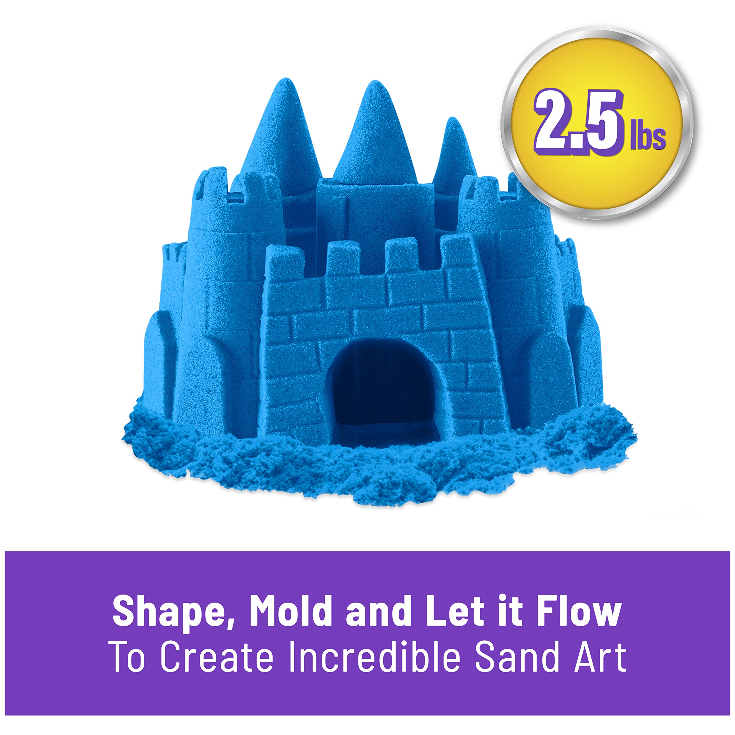 Pink Kinetic Sand - Moldable Sensory Play Sand for Ages 3+ - 2 lb.  Resealable Bag