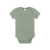 Colored Organics Unisex Baby Organic Cotton Bodysuit - Short Sleeve Infant One Piece