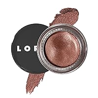 LORAC Lux Diamond Crème Eye Shadow | Metallic Shimmer Eyeshadow Powder | Bronze Silk