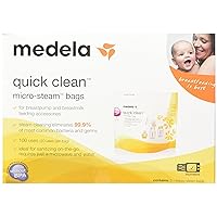 Medela Quick Clean Micro-Steam Bags, 2 Packs of 5 bags