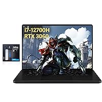 Asus ROG Zephyrus Gaming Laptop, 16/'' FHD+ 165Hz Display, Intel Core i7-12700H, 16GB DDR5 RAM, 1TB PCIe SSD, RGB Backlit Keyboard, NVIDIA GeForce RTX 3060, Win 11 Pro, WiFi 6, Black, 32GB USB Card