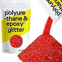 Hemway Polyurethane & Epoxy Resin Glitter 100g / 3.5oz Metallic Crystal Flake Additive for Flooring Jewelry Tumblers Glass Pigment - Microfine (1/256