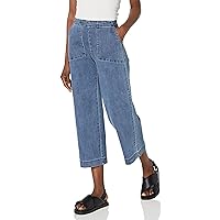 NIC+ZOE Women's Petite All Day Wide-Leg Crop Jean