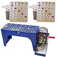 MR CHIPS Bingo Cage and Balls Set Plus 50 Fingertip Bingo Cards