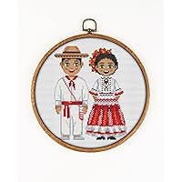Traditional Colombian Clothing CS2461 - Counted Cross Stitch Pattern. Only Printed Pattern Inside. No Fabric, Threads, Needles, Hoops.