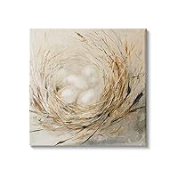 Stupell Industries Abstract Baby Bird Egg Nest Countryside Animals Canvas Wall Art, 17 x 17, Beige