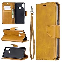Ultra Slim Case Case for Samsung Galaxy A10S Multifunctional Wallet Mobile Phone Leather Case Premium Solid Color PU Leather Case,Credit Card Holder Kickstand Function Folding Case Phone Back Cover