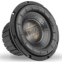 Lanzar 8in Car Subwoofer Speaker - Black Non-Pressed Paper Cone, Stamped Steel Basket, 4 Ohm Impedance, 600 Watt Power and Rubber Suspension for Vehicle Audio Stereo Sound System - MAX8 (1 Pack)