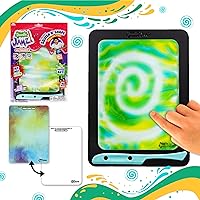 DoodleJamz JellyBoards — Squishy Drawing Pads Filled with Non-Toxic Sensory Gel – No-Mess Fidget Art – ASMR – Re-usable for Endless Artistic Creations (Yellow on Blue Gel)